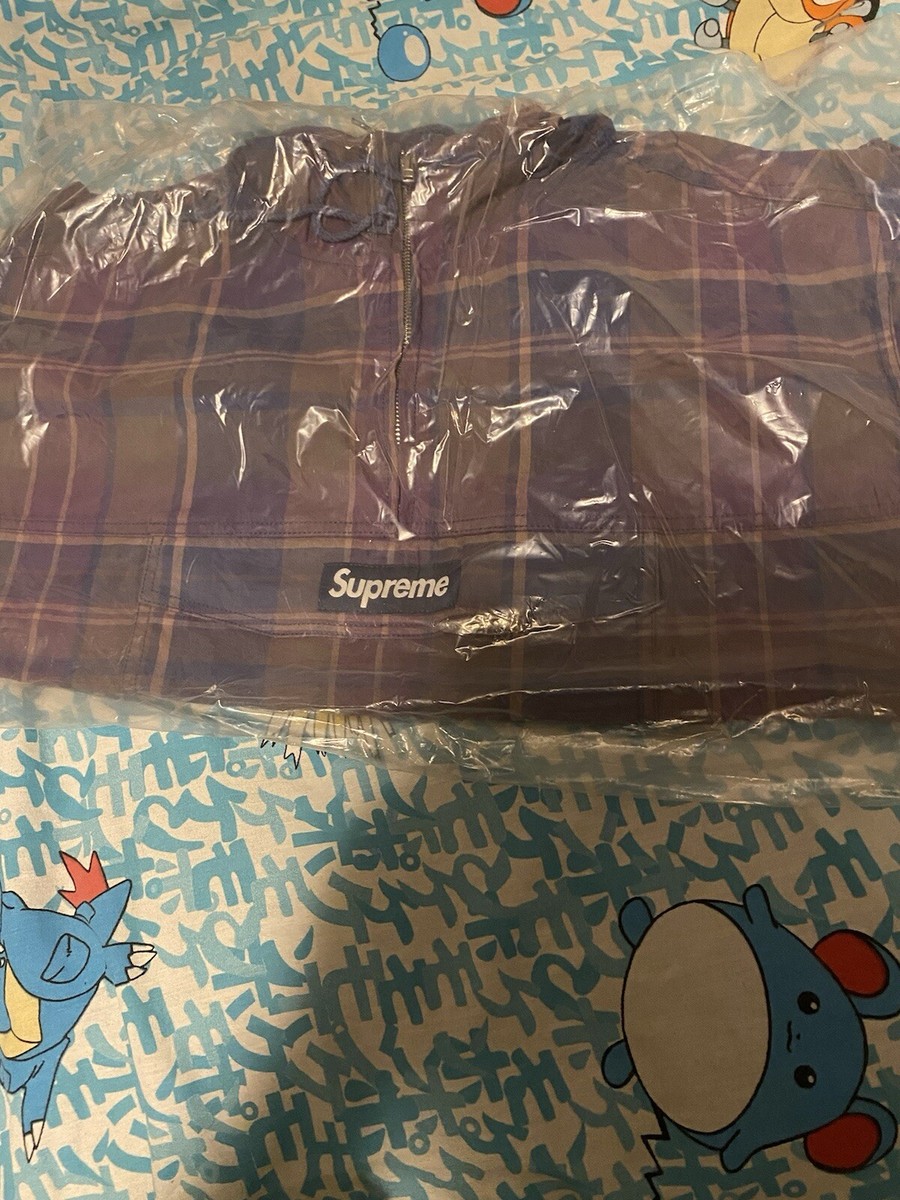 Supreme Cotton Utility Anorak Plaid Mens Size Large In Hand Supreme Cotton Utility Anorak Plaid Mens Size Large In Hand
