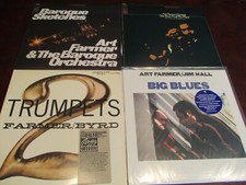 ART FARMER VERIFIED ALL BLUES HALL + 2 TRUMPETS  & BAROQUE SKETCHES TIME PLACE
