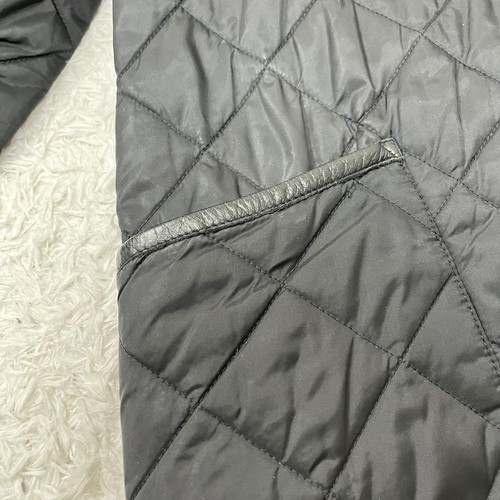 Rare Barbour Quilted Jacket Leather Corduroy Sheep L Men's Outdoor - Picture 7 of 16