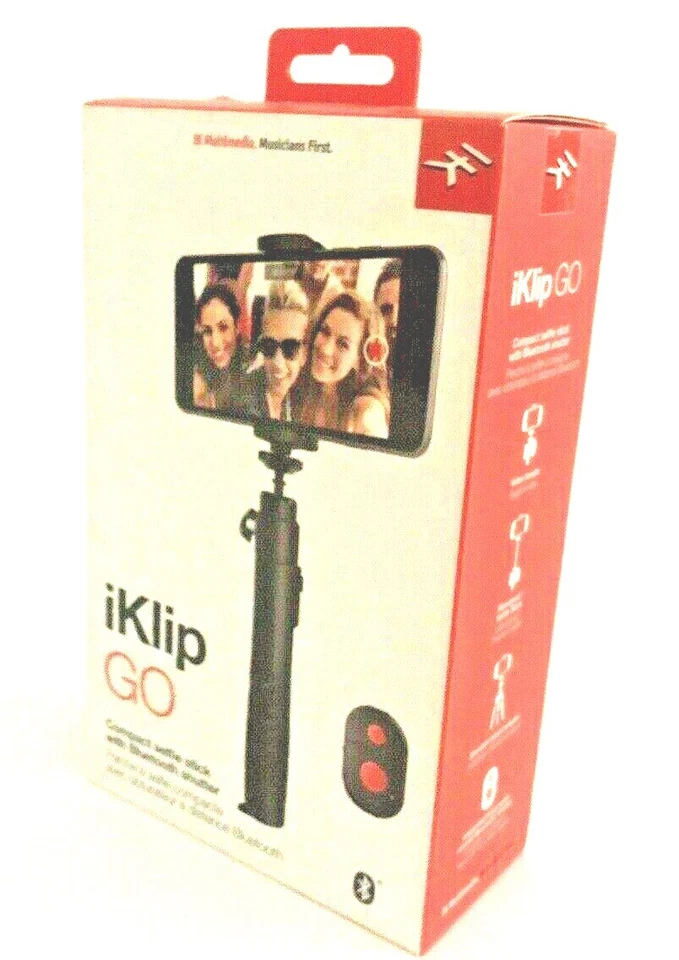 IK Multimedia iKlip Go Selfie Stick With Bluetooth Remote UPC 8025813737037 - Image 3 of 4