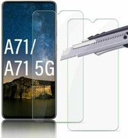 2X Samsung Galaxy A71 Schutzglas Panzerfolie Schutzfolie 9H Glas Displayschutz