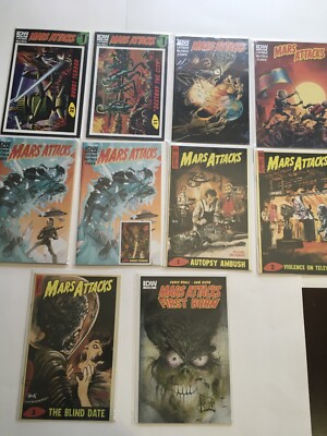 IDW Comics Mars Attacks Comic Lot of 10 LIST IN DESCRIPTION