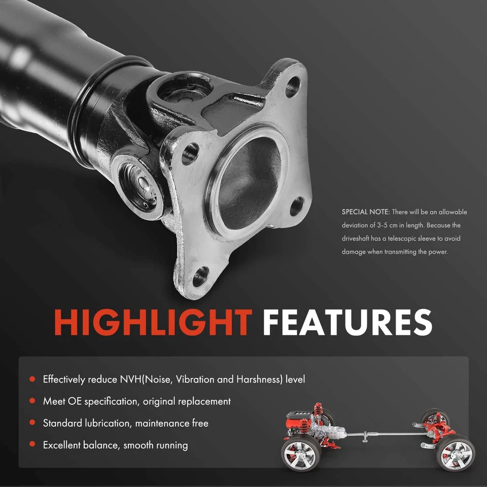 Conjunto de eje de transmisión lateral trasero para Acura RDX 2007 2008-2012 L4 2,3 L AWD Foto 4 de 4