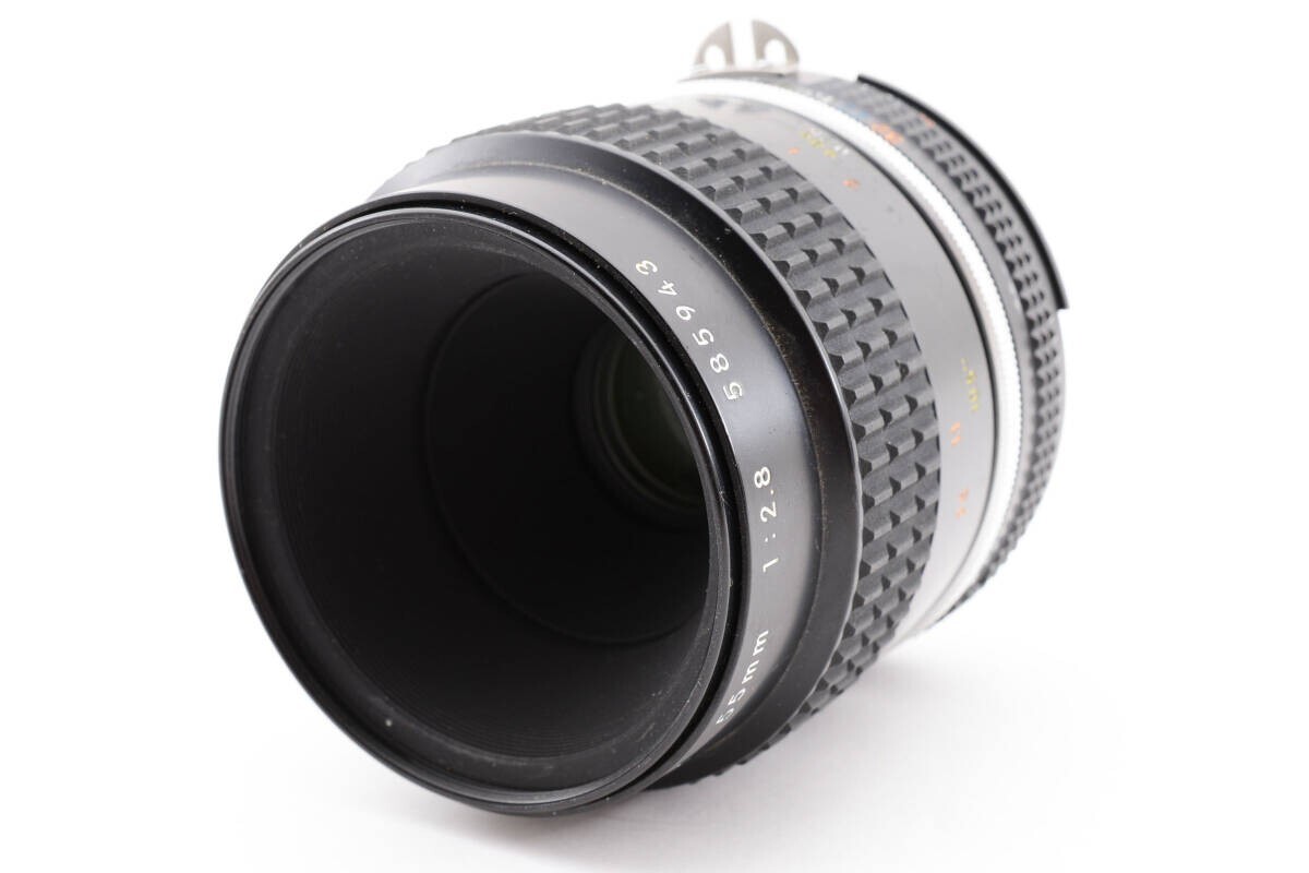 Nikon Ai-S Micro-Nikkor 55mm F2.8 L480#1057 Black Lens with