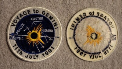 Voyage to Gemini ''11th July 1991'' Solar Eclipse NASA Patch