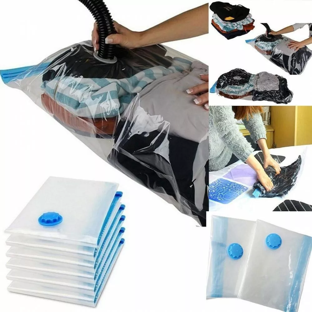 1/2/5Pcs Vacuum Storage Bags Vacuum Seal Bag Space Saving Bags for