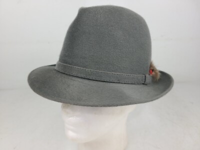Vintage Cavanagh New York Men's Fedora Gray Hat 7 1/4