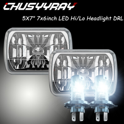 2PCS For International 5900i 5600i 9900i 4700 7300 7400 5X7'' 7X6'' LED Headlight