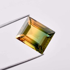 Flawless Natural Bi-Color Tourmaline GIT Certified Gemstone All Size Available