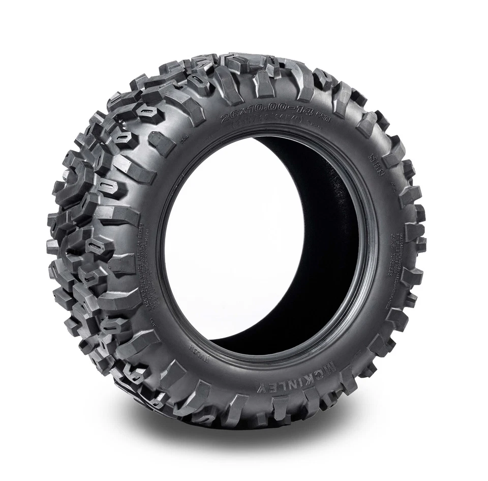 Juego completo de neumáticos MCKINLEY UTV ATV 26X8-14 y 26X10-14 6 capas Super Mud Offroad X612 Foto 3 de 4