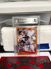 2020 Topps Archives Auto HOF ANDRUW JONES 2002 Style Base Card Braves #285 BAS