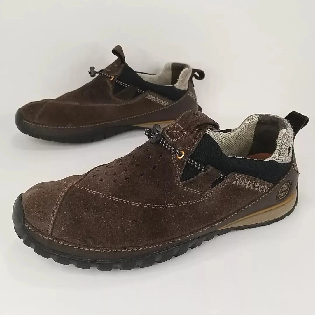 Scarpe Timberland X Smartwool Power Lounger slip on scamosciate marroni da uomo taglia 10 M