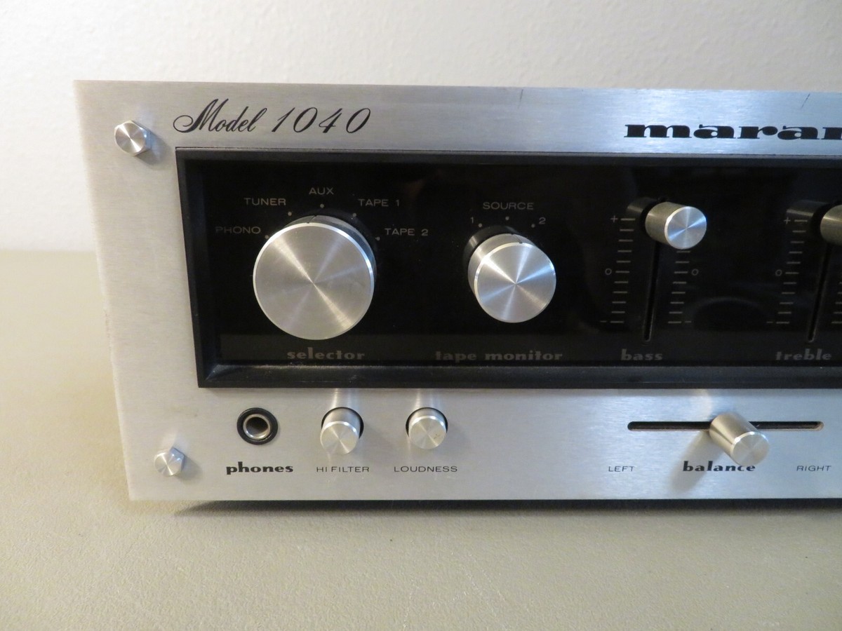 Vintage Marantz 1040 Console Stereo Power Amplifier Made in