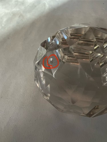 Antico decanter quadrato per liquore/whisky in vetro/cristallo tagliato, XIX secolo - Foto 18 di 18