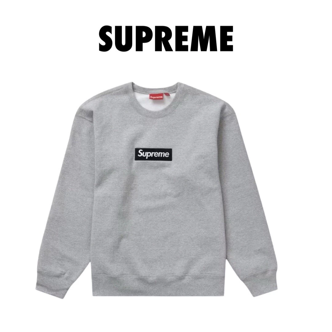Logo Supreme Box col rond gris FW22 XL