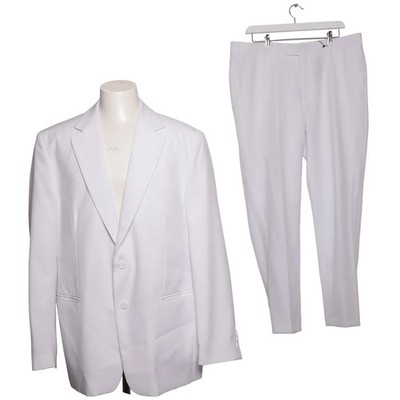 Studio Coletti, Anzug, Größe: 58, Polyester, Weiß, Einfarbig #DEG