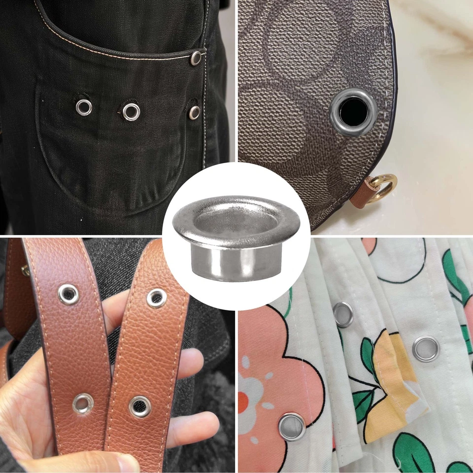 Yescom 10000 pcs Grommet Kit 3/8 inch Size #2 Nickel Eyelets for Fabric Tarp - image 4 of 4