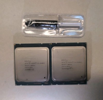 Matched pair INTEL XEON E5-2640 V2 SR19Z 2.00GHZ SERVER CPU