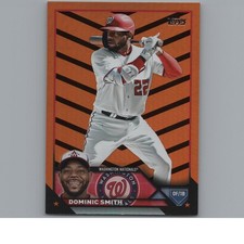 2023 Topps Update #US130 Dominic Smith Orange and Black Foil