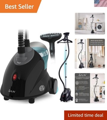 GS18-DJ Standing Garment Steamer with Roll Wheels for Easy Movement, 1.8L Wat...