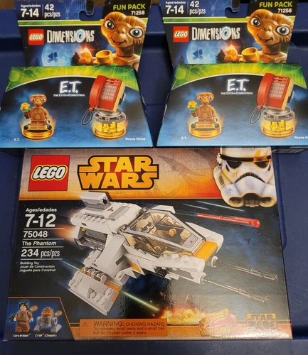 LEGO 1 Star Wars and 2 ET Sealed Sets 75048 71258