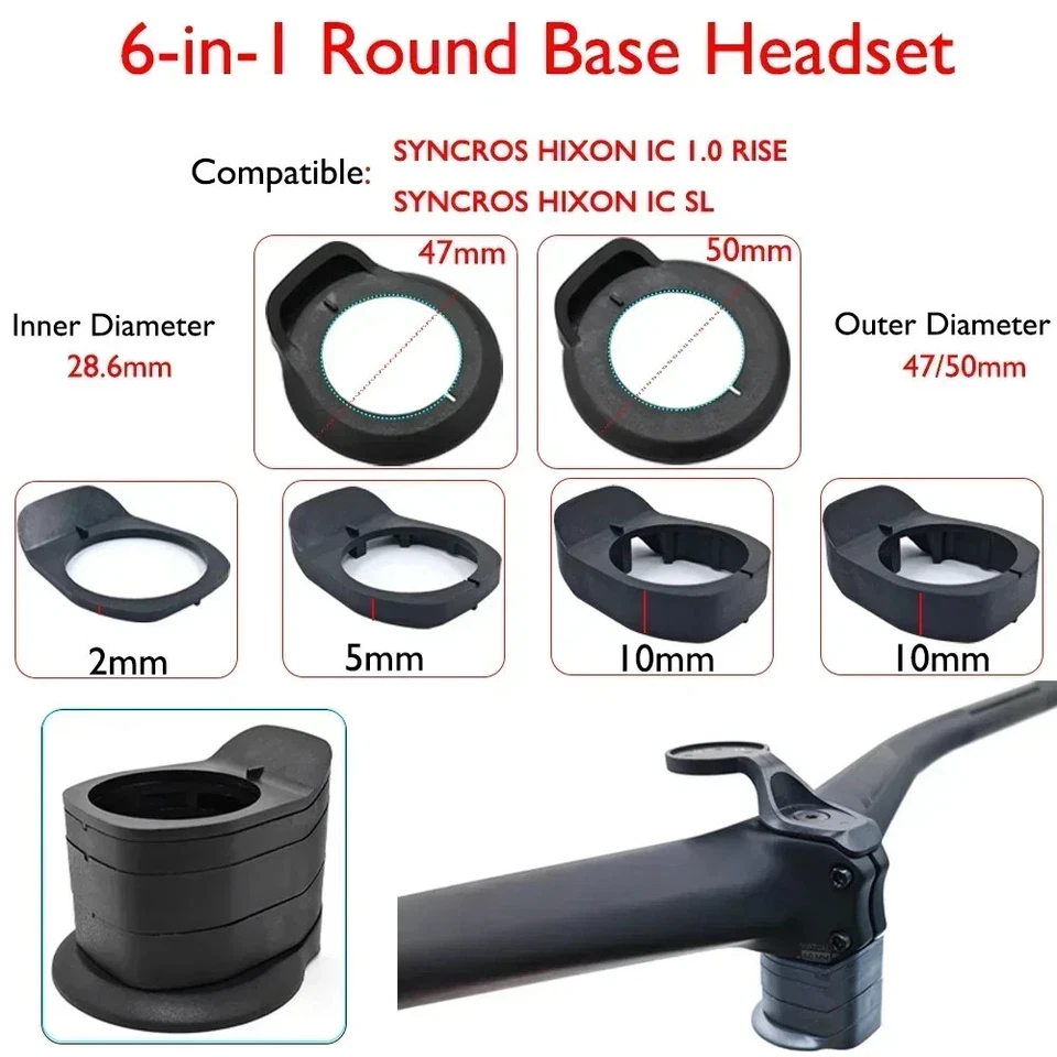 Manillar integrado para bicicleta de carretera SYNCROS XC MTB barra elevadora de alto carbono Foto 4 de 4