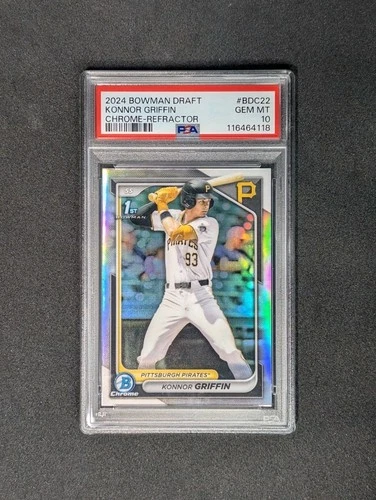 2024 Bowman Draft Konnor Griffin 1st Chrome Refractor PSA 10
