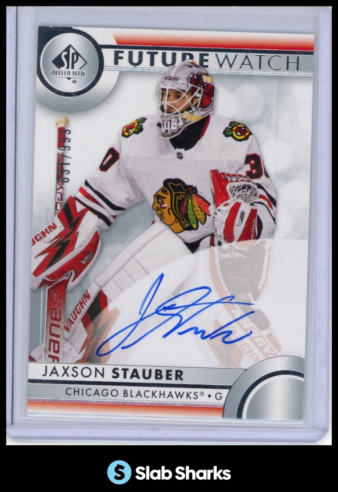 2023 SP AUTHENTIC #134 JAXSON STAUBER FUTURE WATCH AUTO RC ROOKIE /999