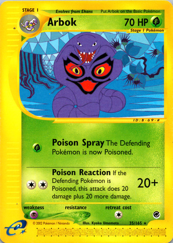 Arbok 035/165 Expedition Base Set Regular