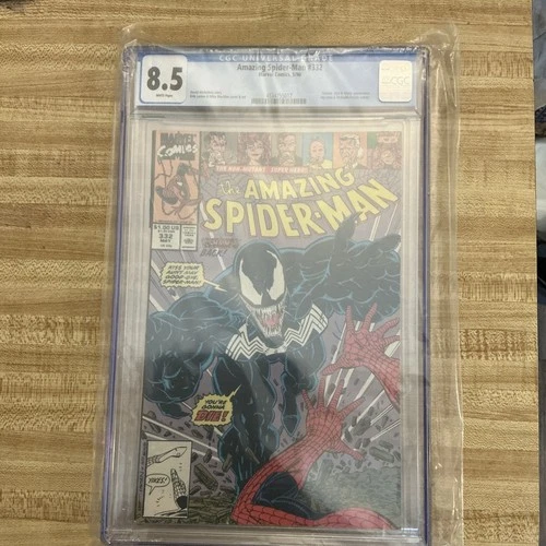 The Amazing Spider-Man #332 (Marvel Comics 1990) CGC 8.5 Venom Cover
