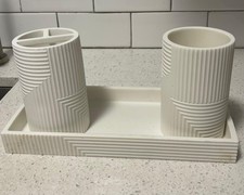 4pc Sedona Resin Bath Accesory Set Kralix