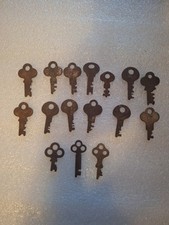 Vintage Mixed Lot of 15 Assorted Skeleton Keys - Various Styles Look