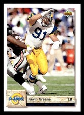 1992 Upper Deck Kevin Greene #153 Los Angeles Rams NM!