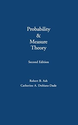 Probability and Measure Theory by Robert B. Ash 9780120652020 NEW