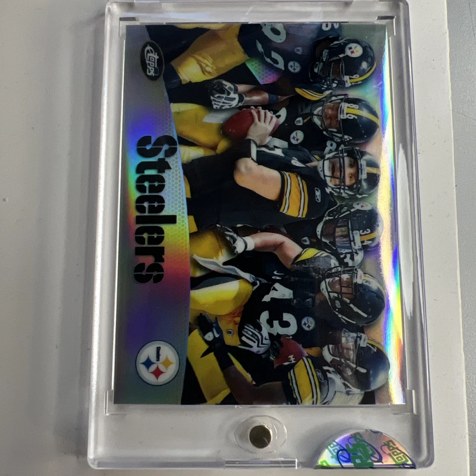 2010 Etopps Football Roethlisberger Polamlu Bettis #198/859 Pittsburgh Steelers - Image 2 of 4