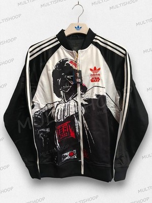 adidas × スター・ウォーズ スカジャン 00s Y2K Adidas Originals x Star Wars Rasta Baseball JACKET Track Top DS