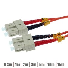 0.3 -15m SC-SC Duplex Multimode 62.5/125 OM1 Fiber Optic Patch Cord Cable