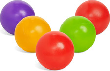 Set of 5 Multi-Colored Replacement Balls for Ball Popper Toys in Assorted Colors