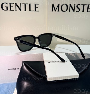 2026 GentleMonster Gent 01 Unisex Sunglasses Black Frame Black