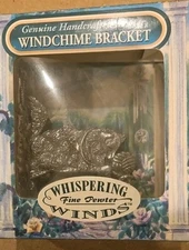 NEW Whispering Winds “BR CAT” Handcrafted Pewter Wind Chime Bracket