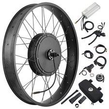 Xcceries 26" Fat Tire 48V Ebike Electric Front Wheel Bicycle Conversion Kit