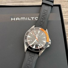 Hamilton Scuba Auto Khaki Navy Watch Used Automatic with Box 2