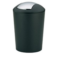 Kela Schwingdeckeleimer Marta 5L Dh 20X28.50 Cm Schwarz