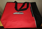 Sacramento Autorama Souvenir Red and Black Zipper Tote Bag 17" W x 5" D x 15" H — photo 1