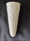 Vintage McCoy Pottery Wall Pocket Vase Ivory Daffodils