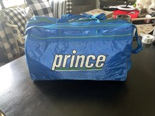 Vintage 1980s PRINCE Tennis Large Blue Duffle Racket Bag