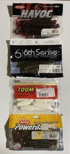 Soft Plastic Baits 4 Packs- Assorted Sizes & Colors Fishing 6th Sense Havoc Zoom