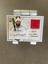2024 Topps Holiday Rookie Autograph - Junior Caminero #HRA-JC (RC, AU)
