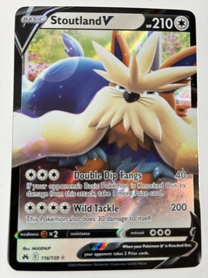 Stoutland V 116/159 (NM) - Crown Zenith - Ultra Rare
