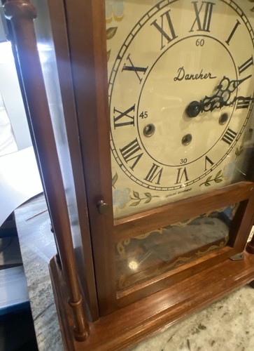 Vintage Rare Daneker  Pillar & Scroll WM Chime Mantle Clock   Germany - Picture 17 of 19